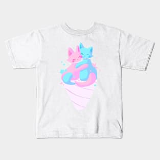 Cotton Candy Kitties Kids T-Shirt